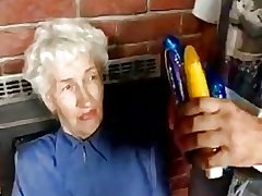 Prudish Granny connected with dildos