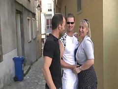 Karine a french mature gangbanged